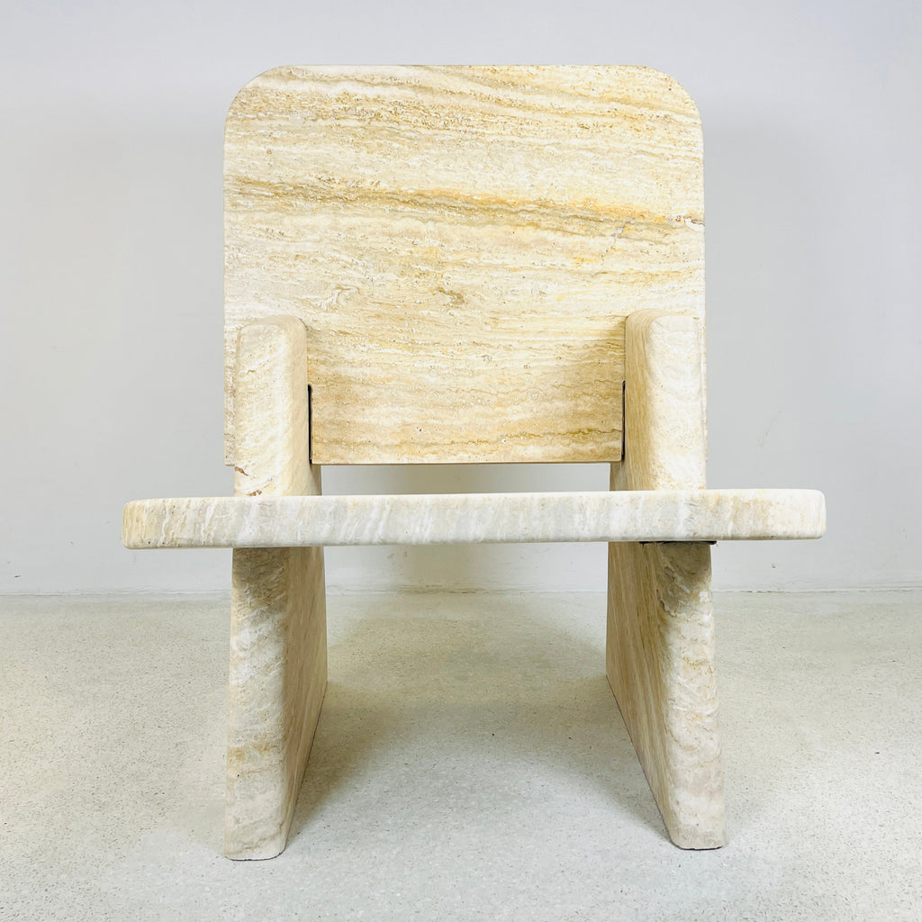 Travertine Throne Chair