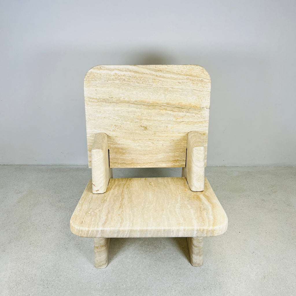 Travertine Throne Chair