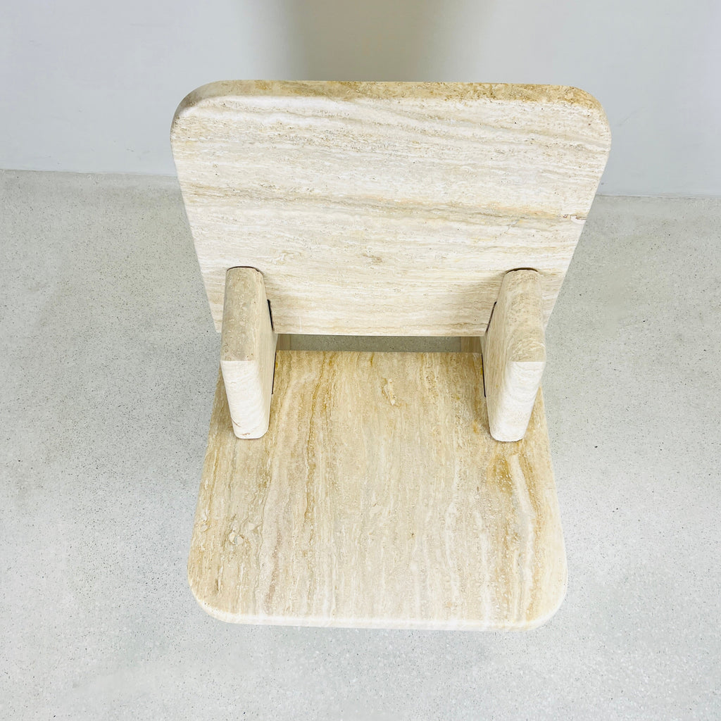 Travertine Throne Chair