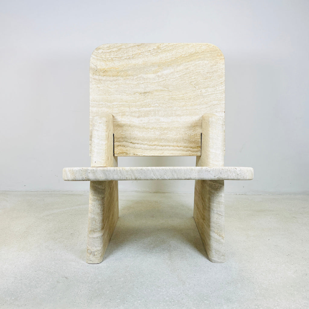 Travertine Throne Chair