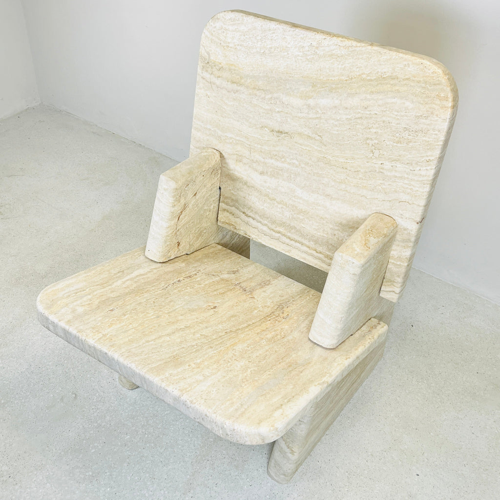 Travertine Throne Chair