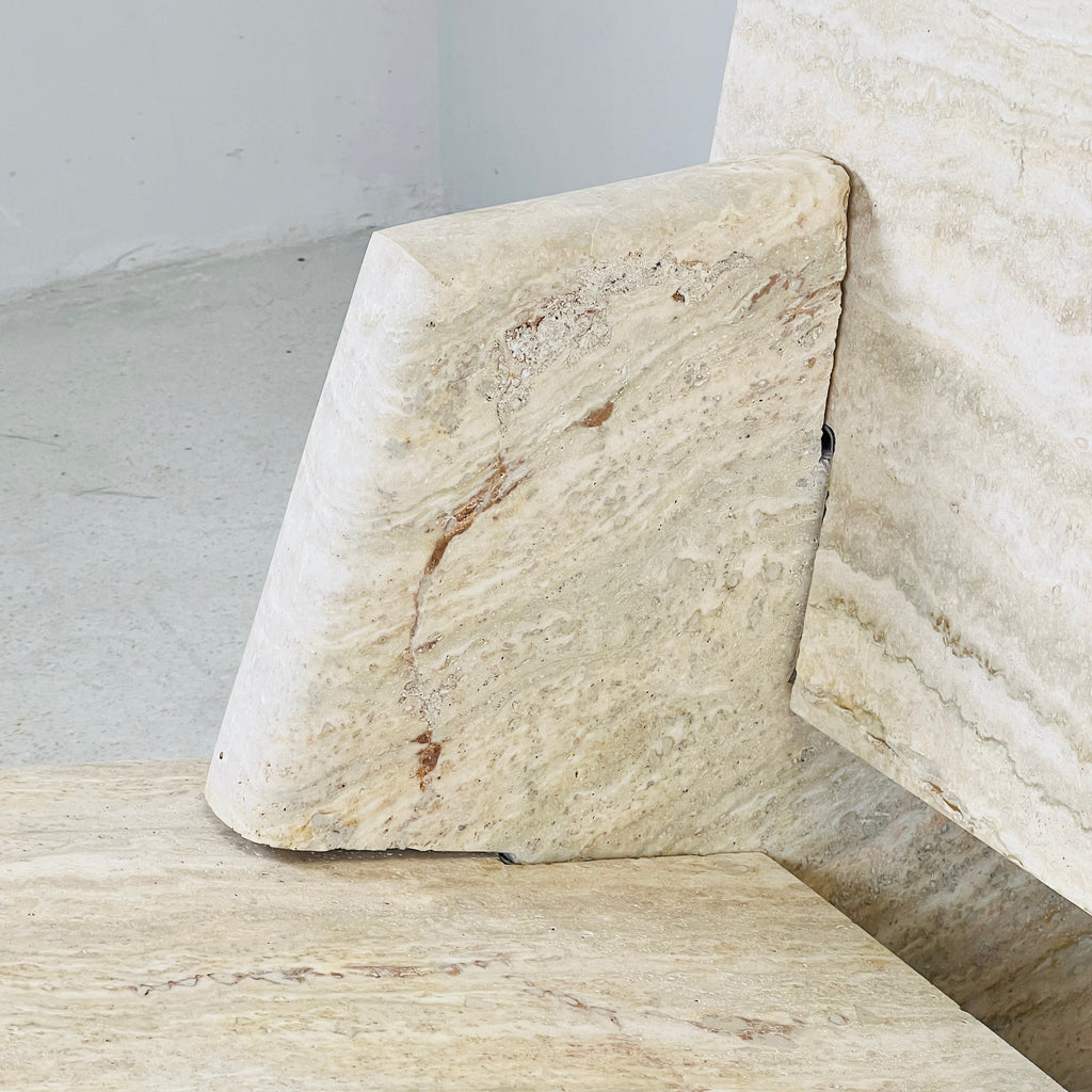 Travertine Throne Chair