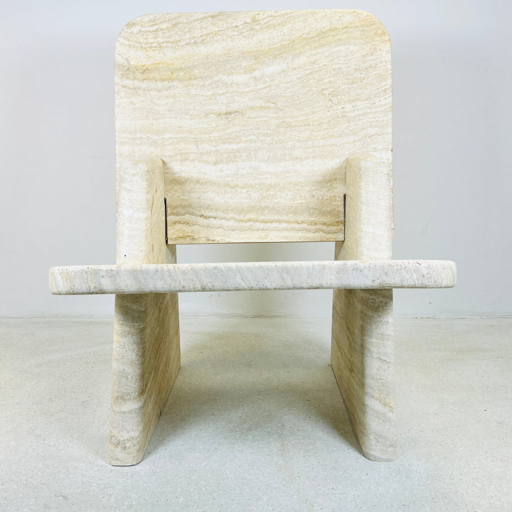 Travertine Throne Chair