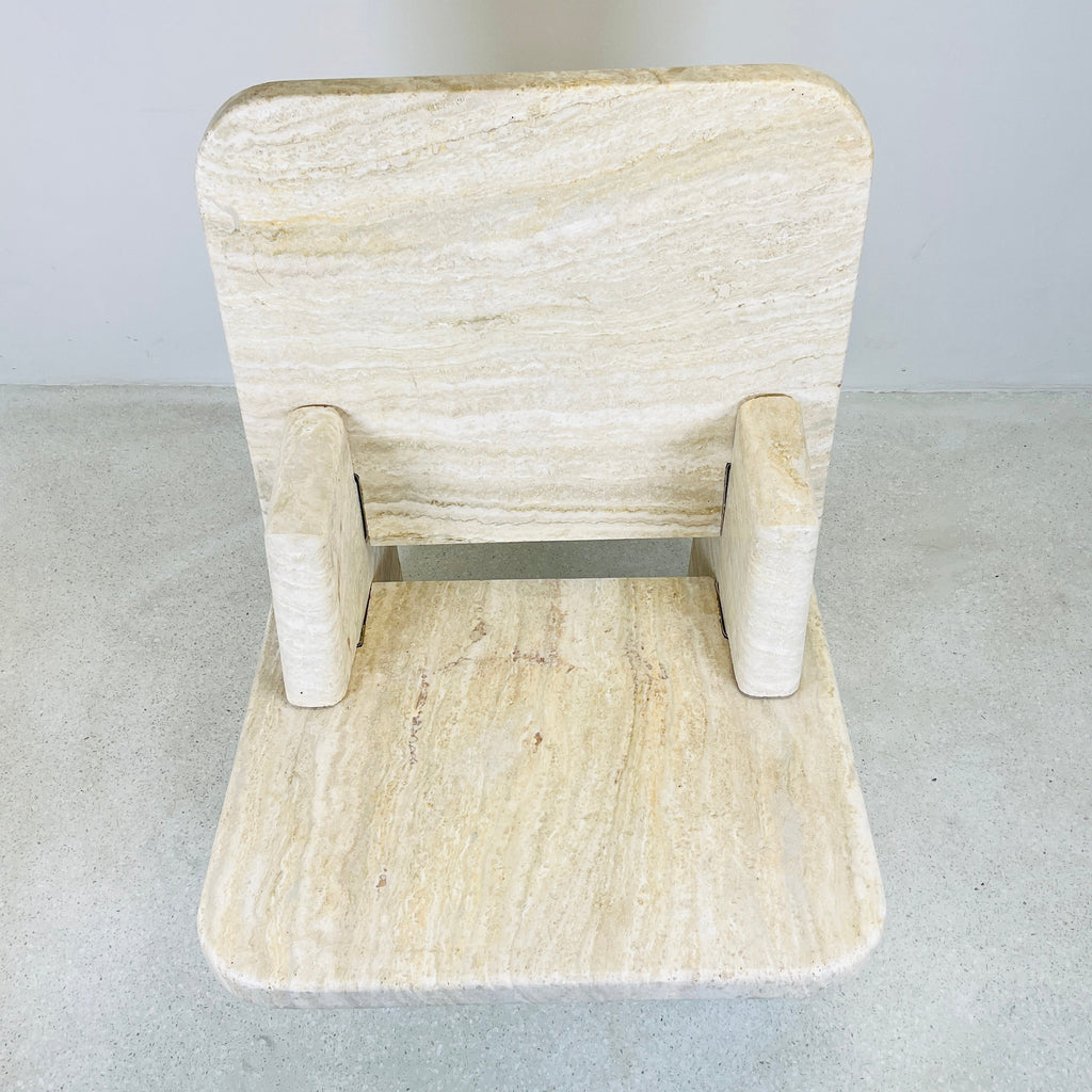 Travertine Throne Chair