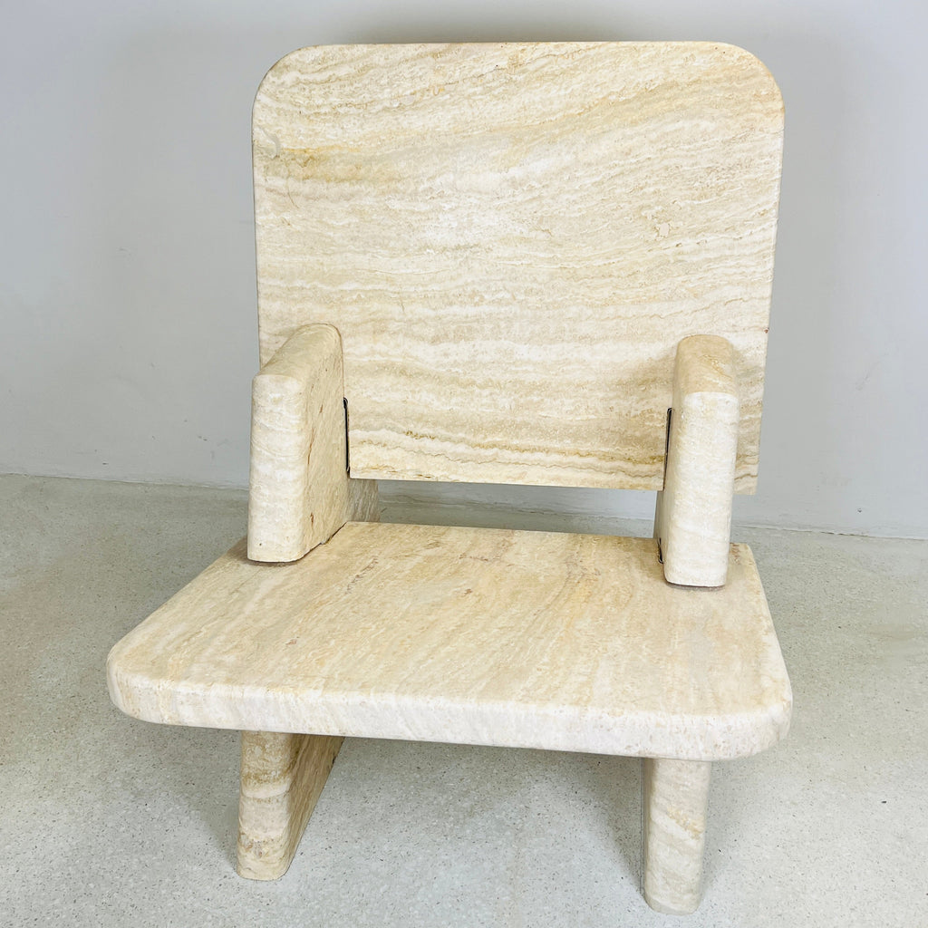 Travertine Throne Chair