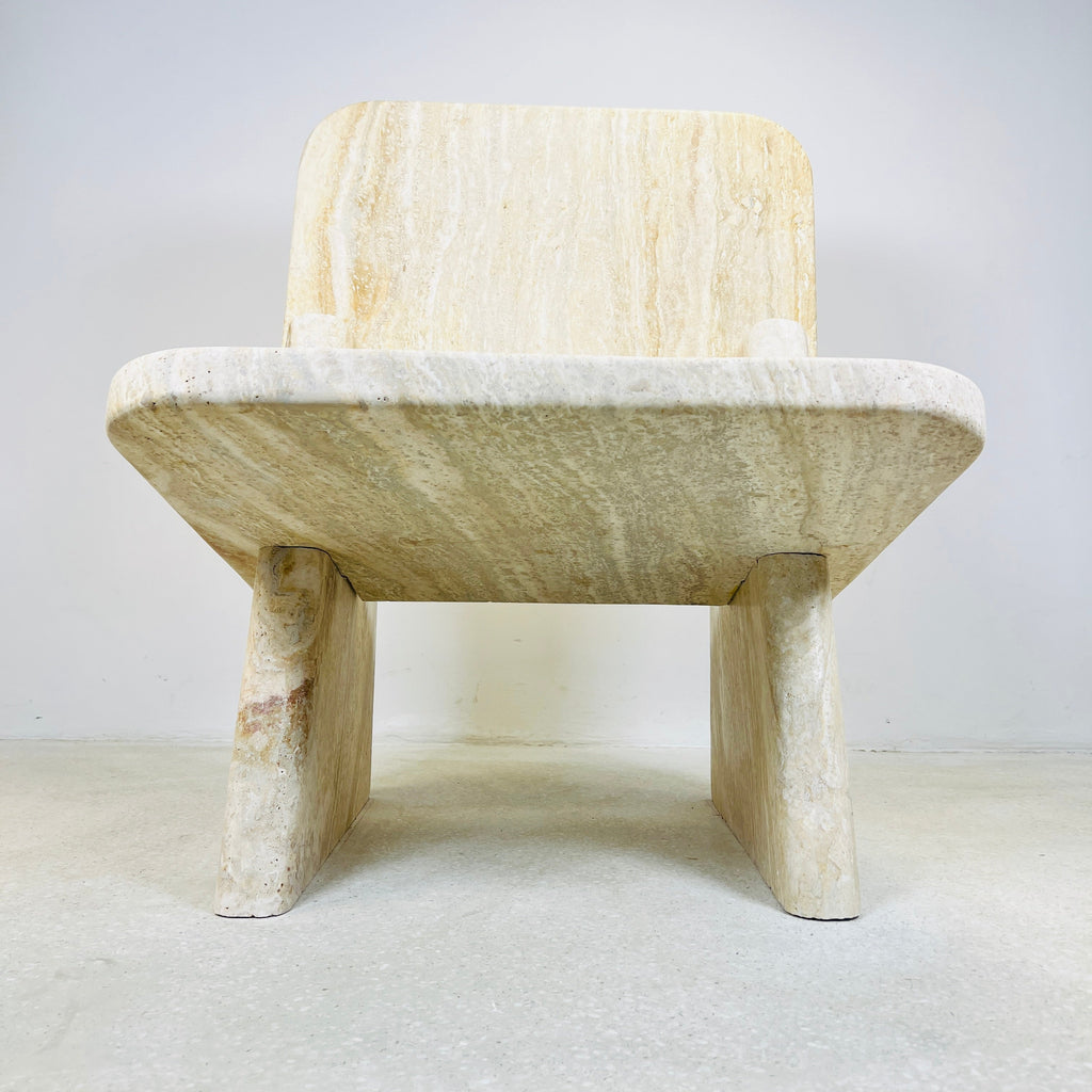 Travertine Throne Chair