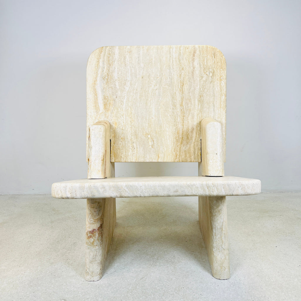 Travertine Throne Chair