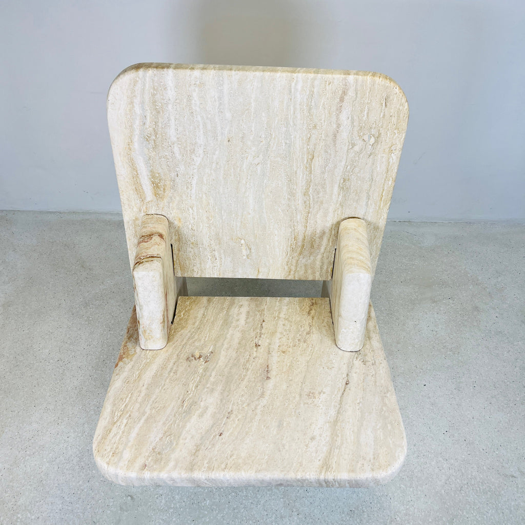 Travertine Throne Chair