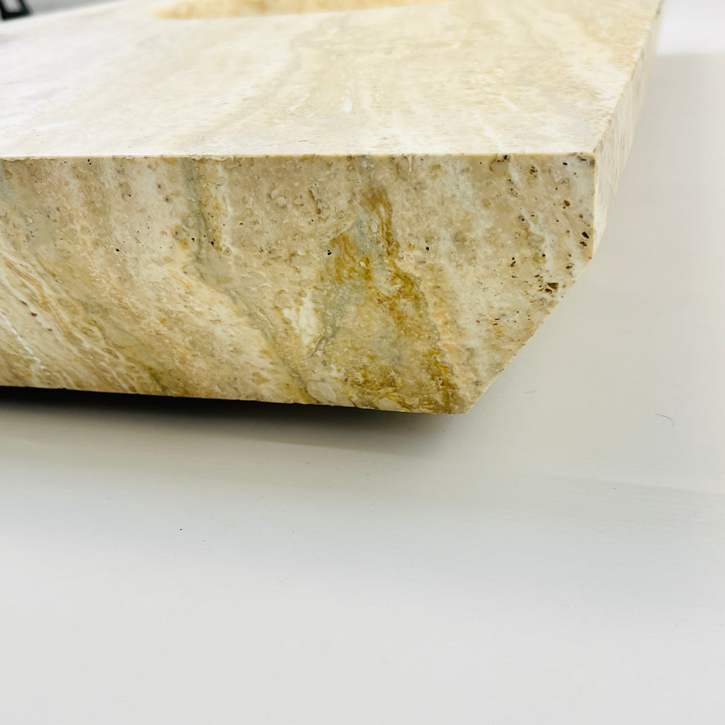 Rectangle Sand Grazed Marble Sink