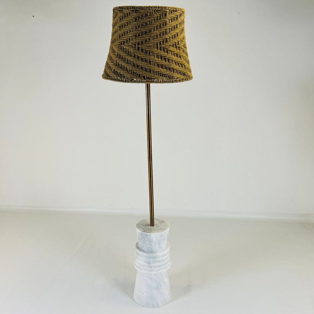 Ringlet White Taxila Stone Floor Lamp