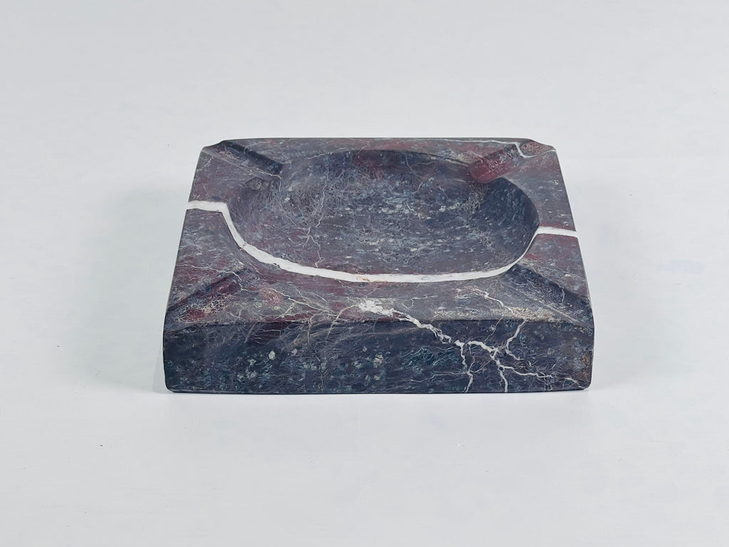 Marble Burgundy Square Ash Tray