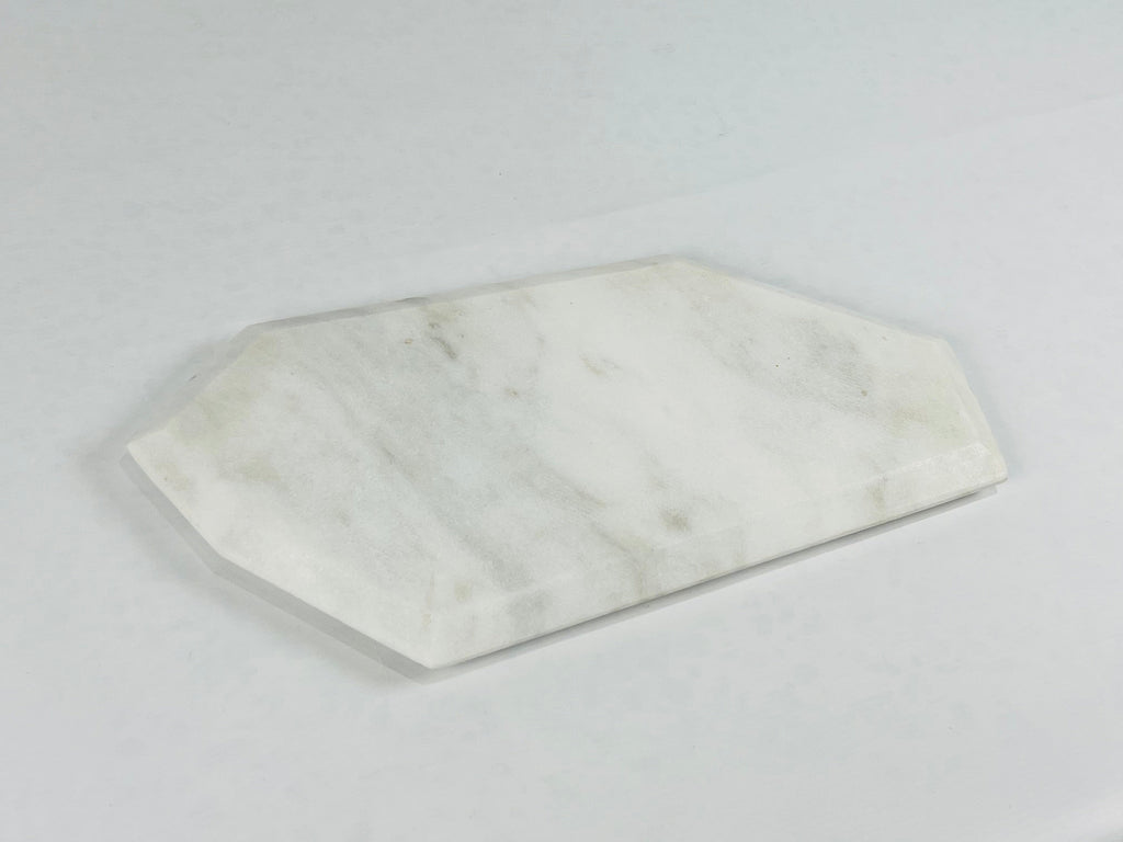 Irregular Marble Grey Streaked Tray