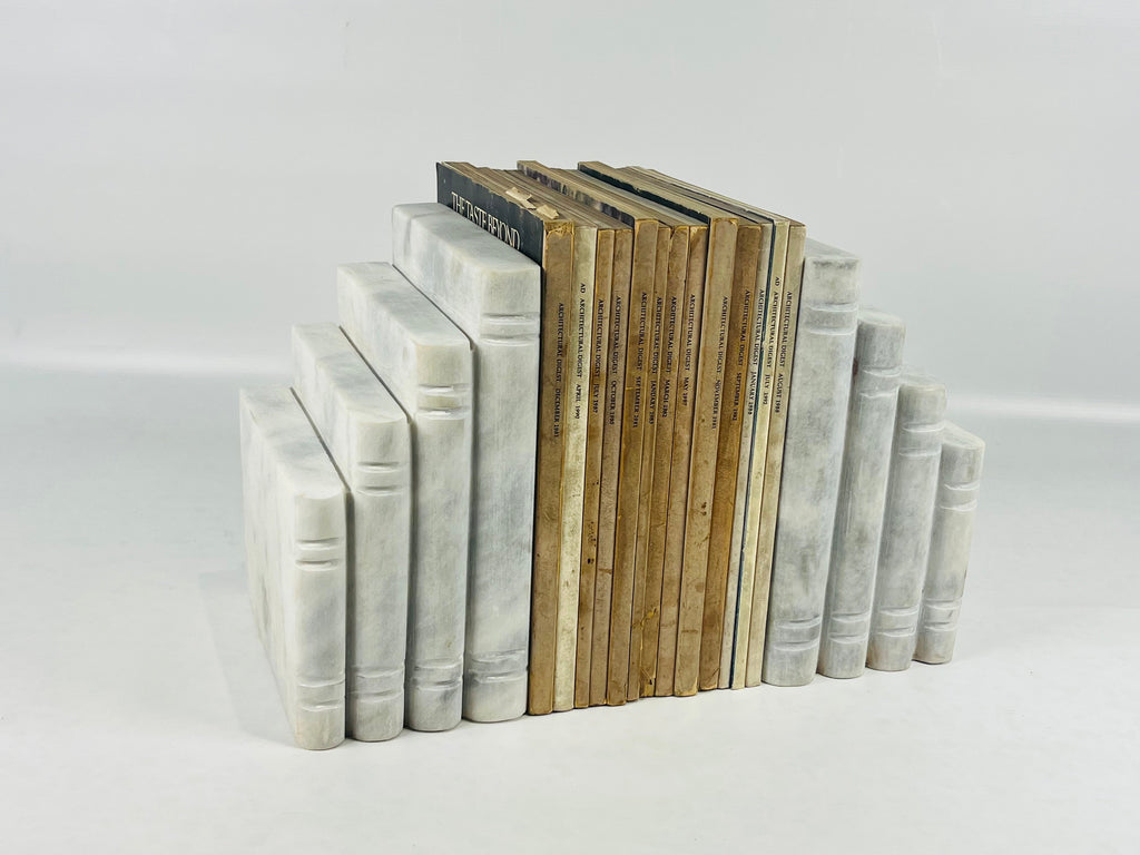 Handmade Marble Bookend Pair