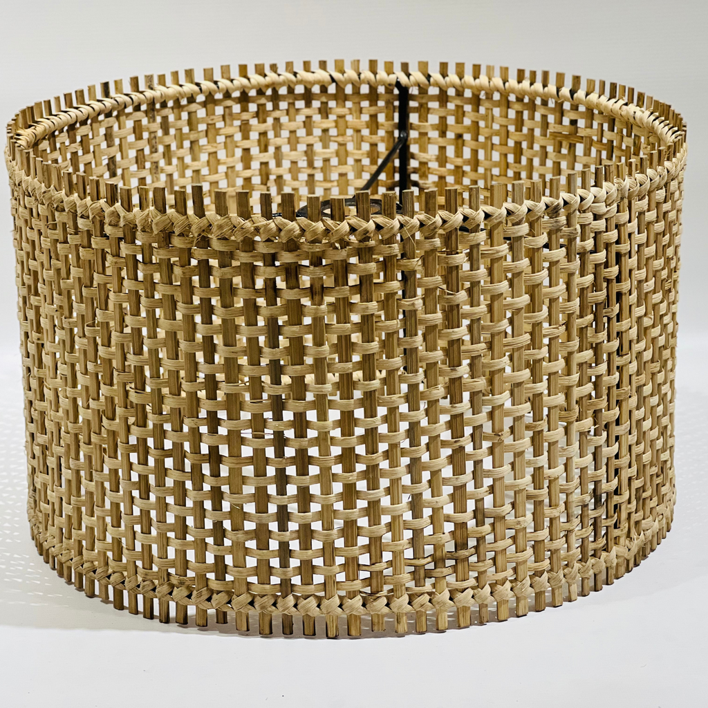 Drum Weave Cane Lamp Shade (Large)