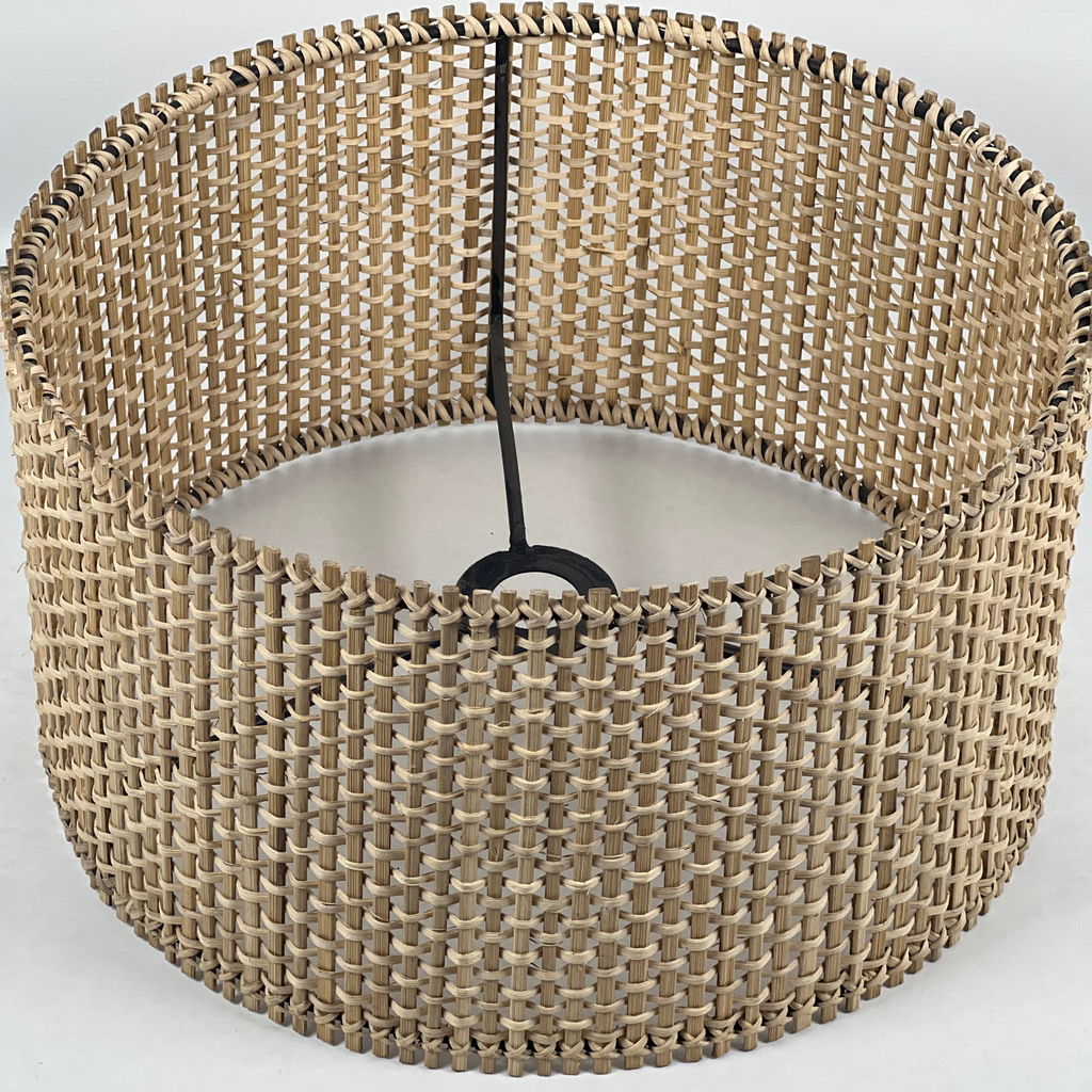 Drum Weave Cane Lamp Shade (Large)