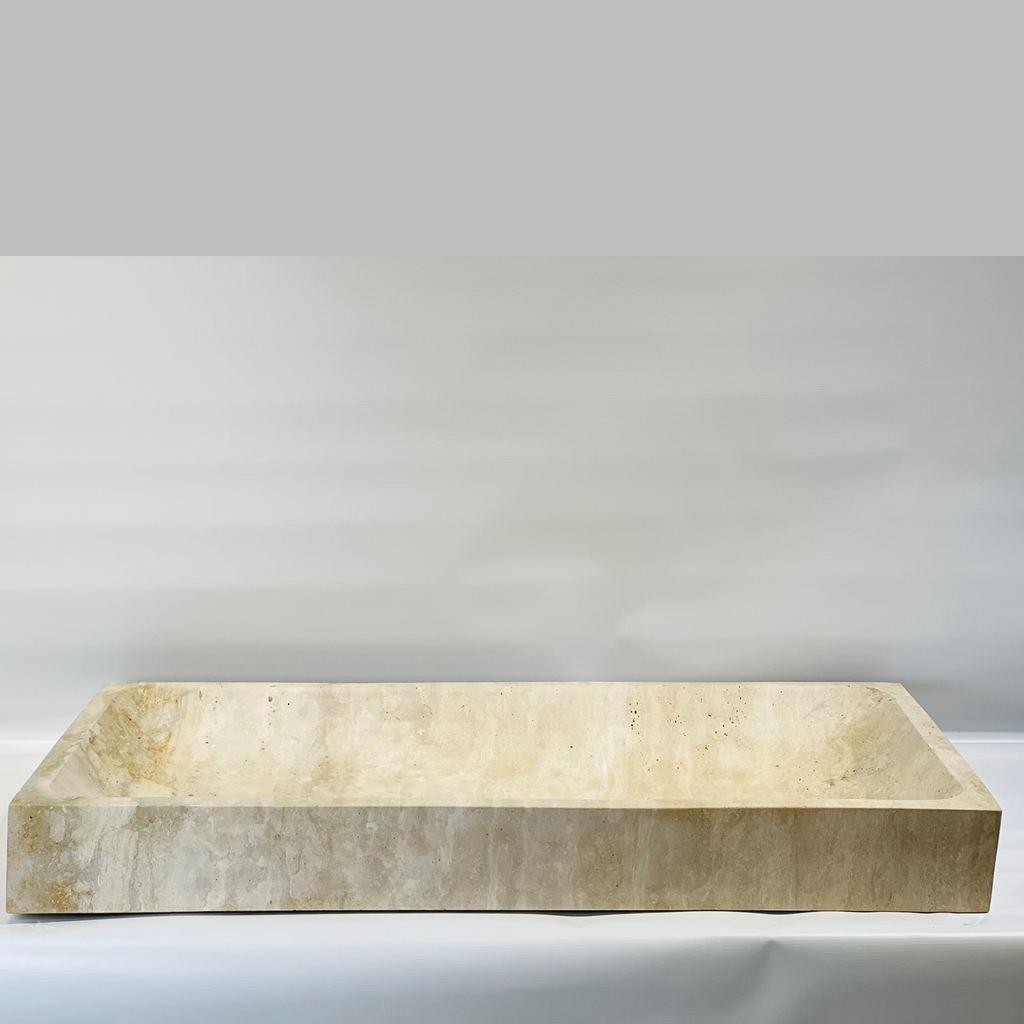 Light Travertine Sink