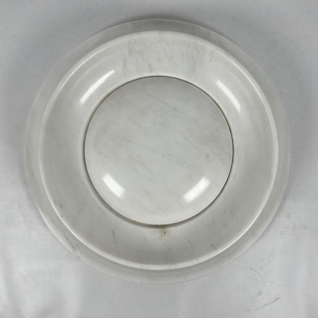 Opaque White Crater Sink