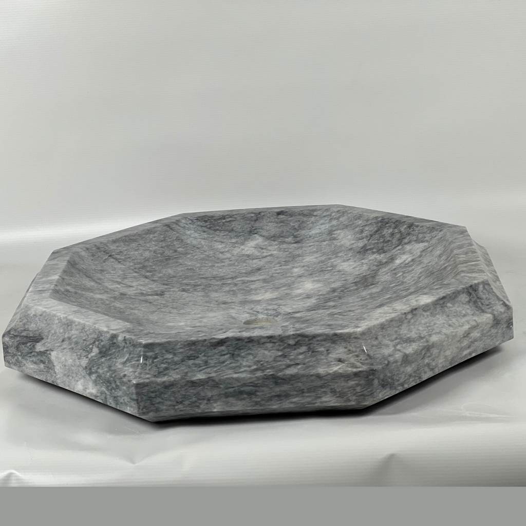 Dark Grey Octagon Marble Sink