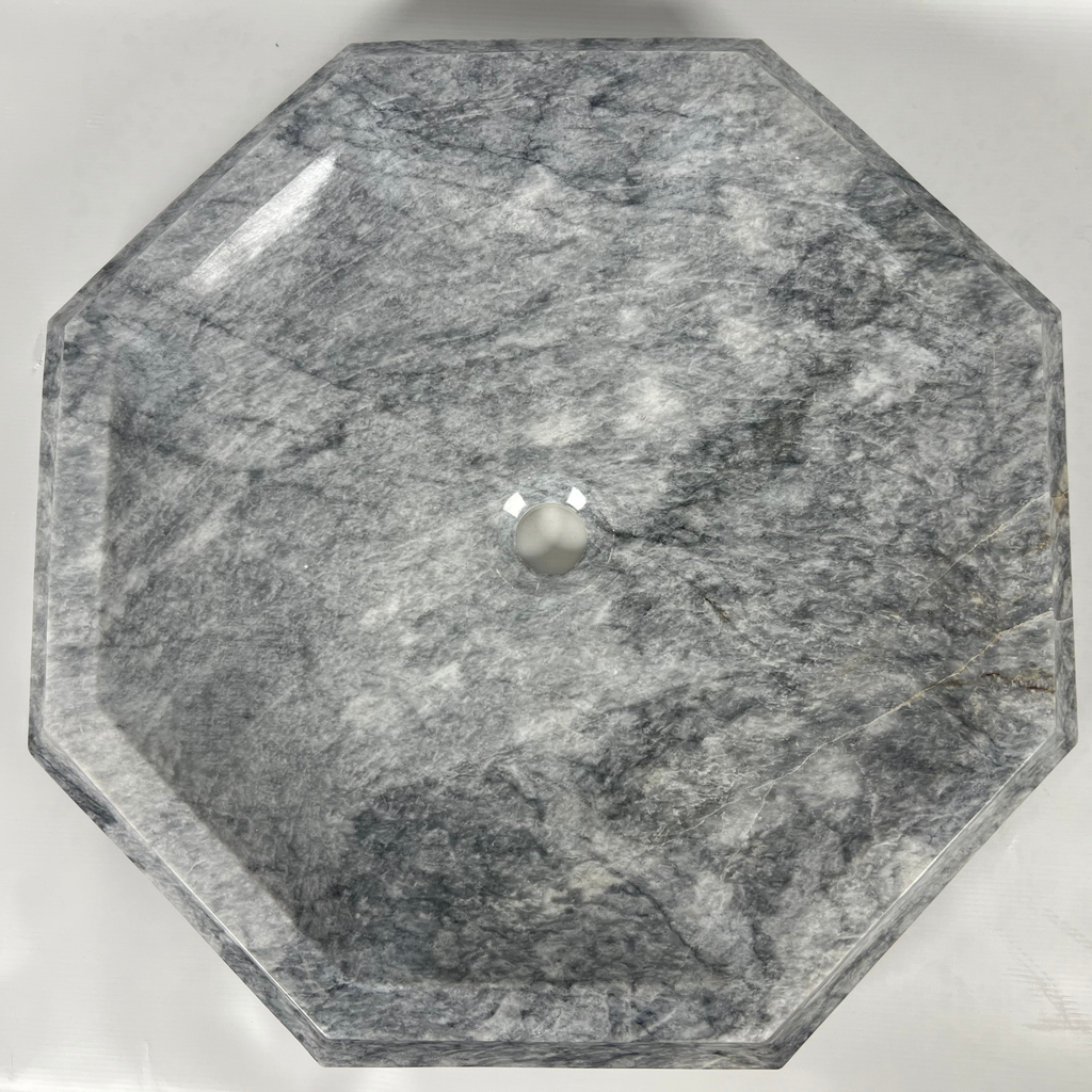 Dark Grey Octagon Marble Sink