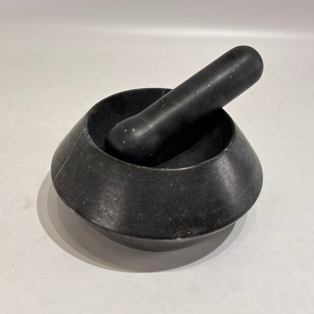 Dark Chocolate Brown Mortar & pestle