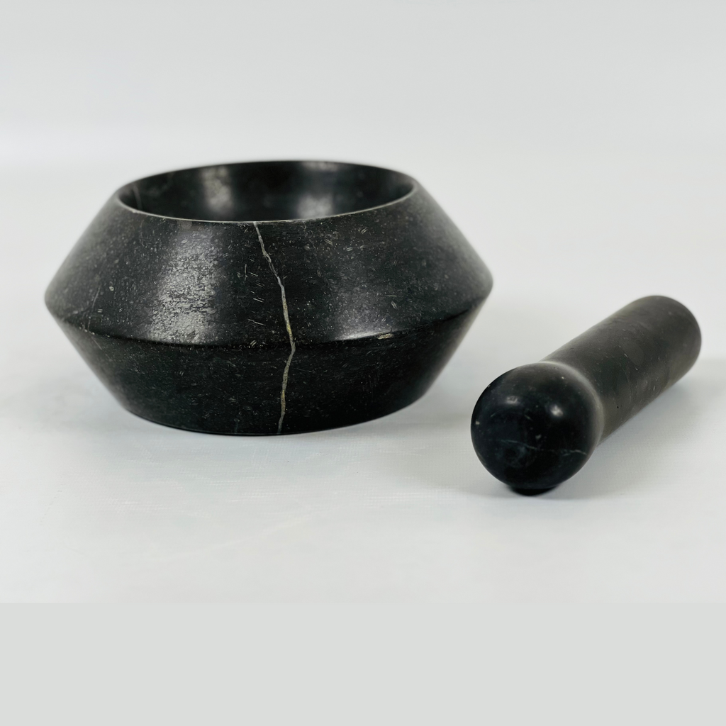 Dark Chocolate Brown Mortar & pestle