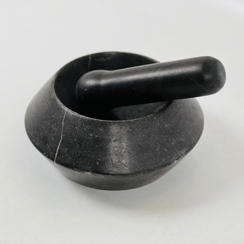 Dark Chocolate Brown Mortar & pestle