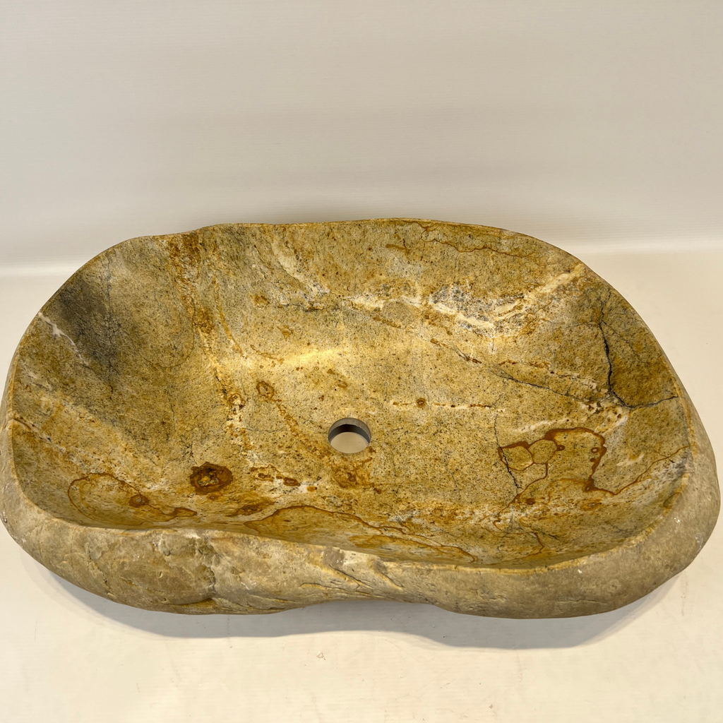 Coffee Tinge River Stone Sink