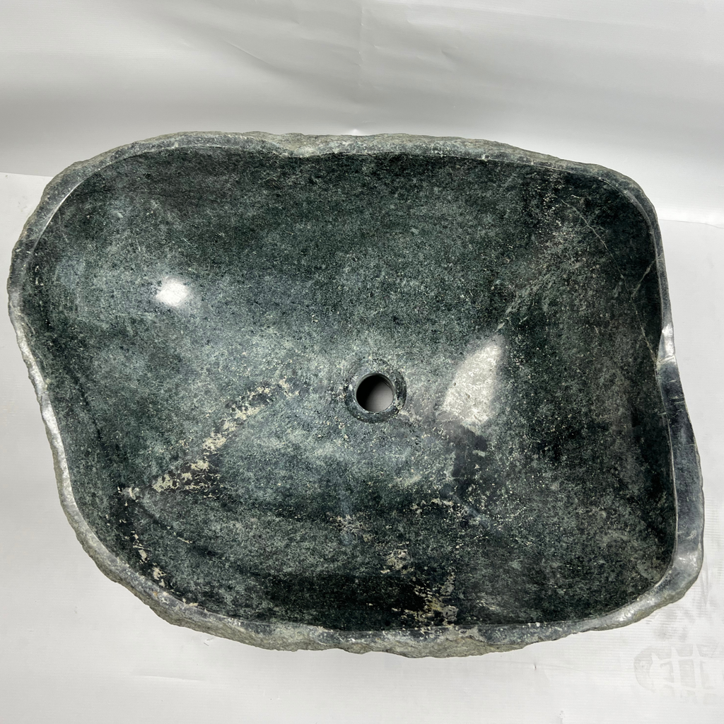 Deep Green River Stone Sink