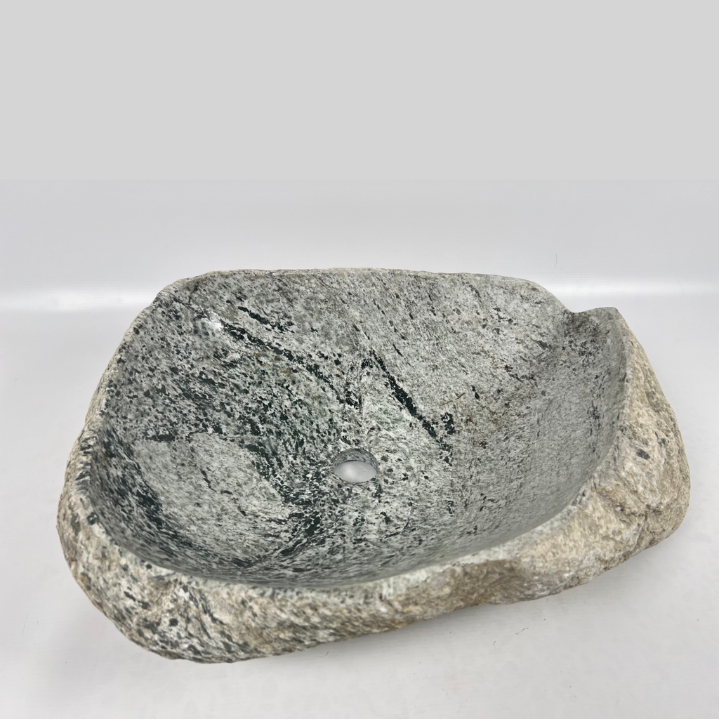 Grey Speckled River Stone Sink