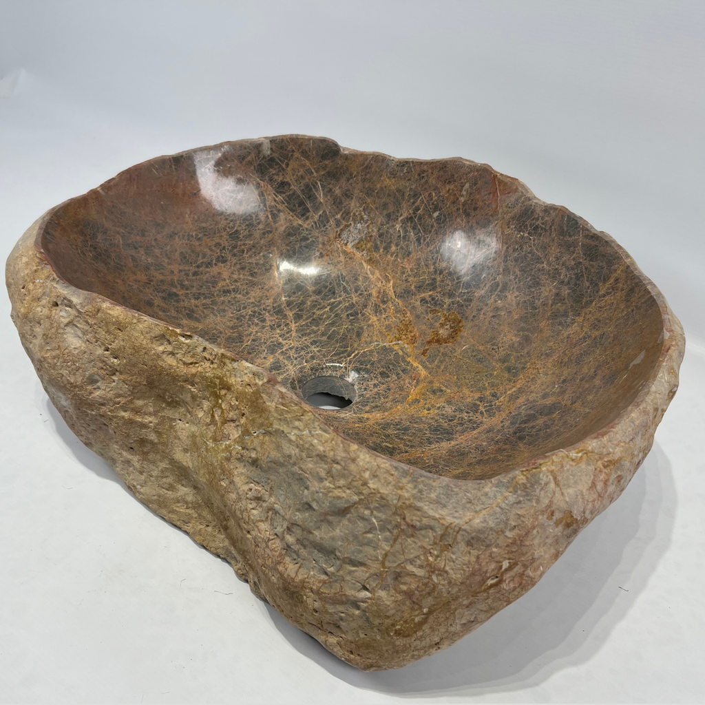 Earthy Brown RiverStone Sink