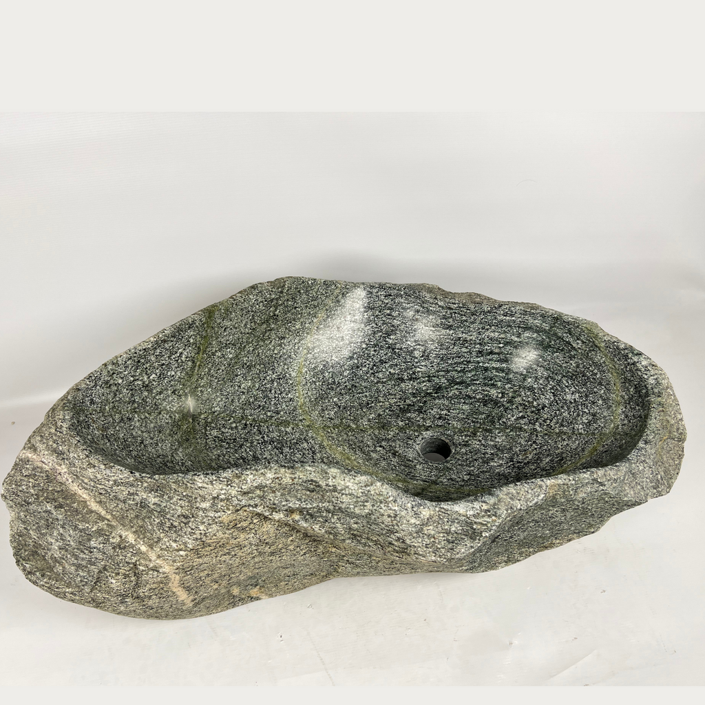 Spotted Green River Stone Sink