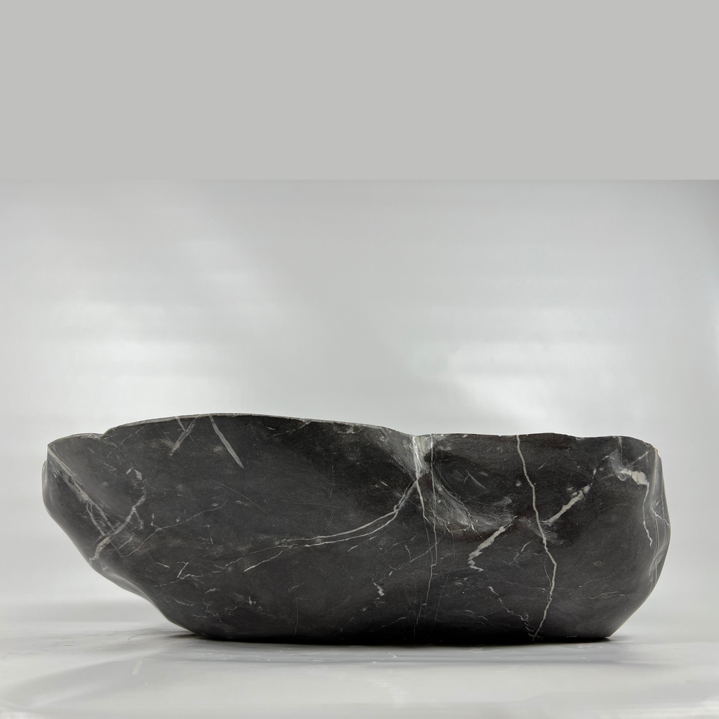 Striped Brown River Stone Sink