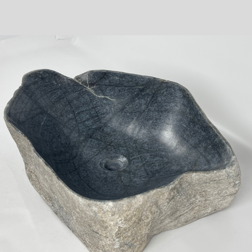 Deep Blue River Stone Sink