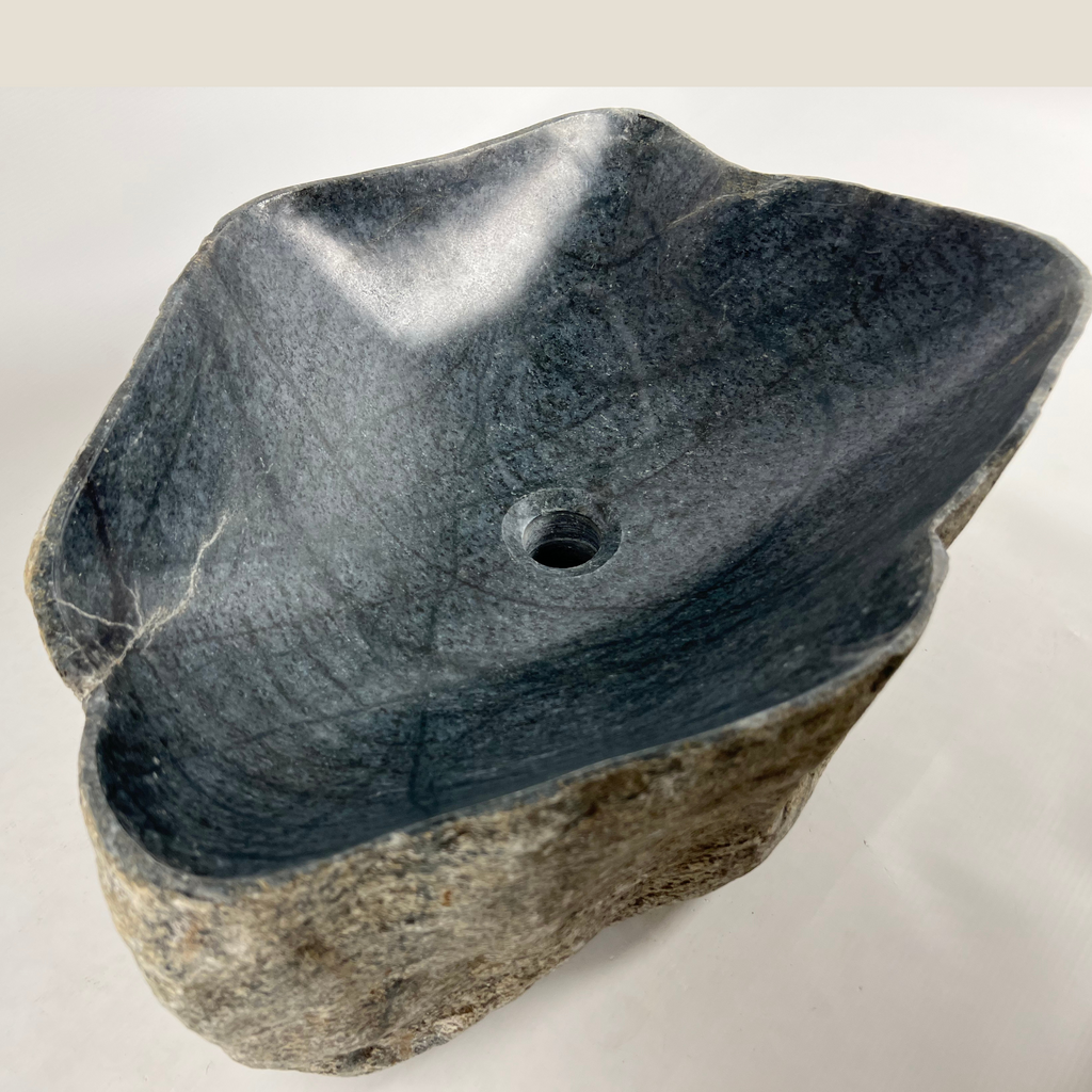 Deep Blue River Stone Sink