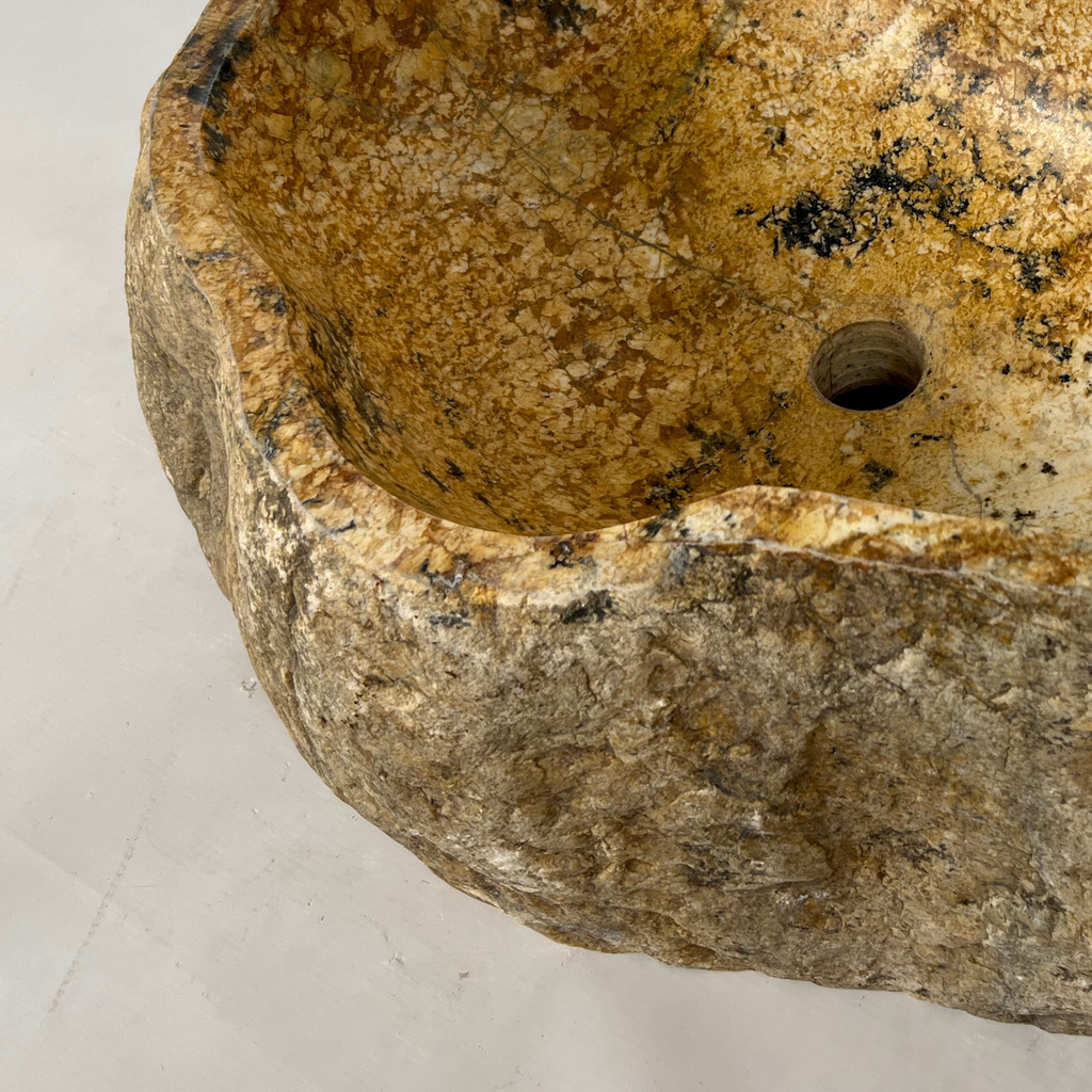 Golden Sand River Stone Sink