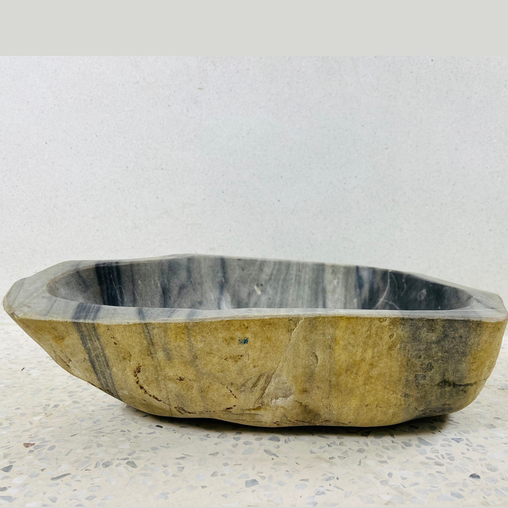 Grey Shaded River Stone Sink