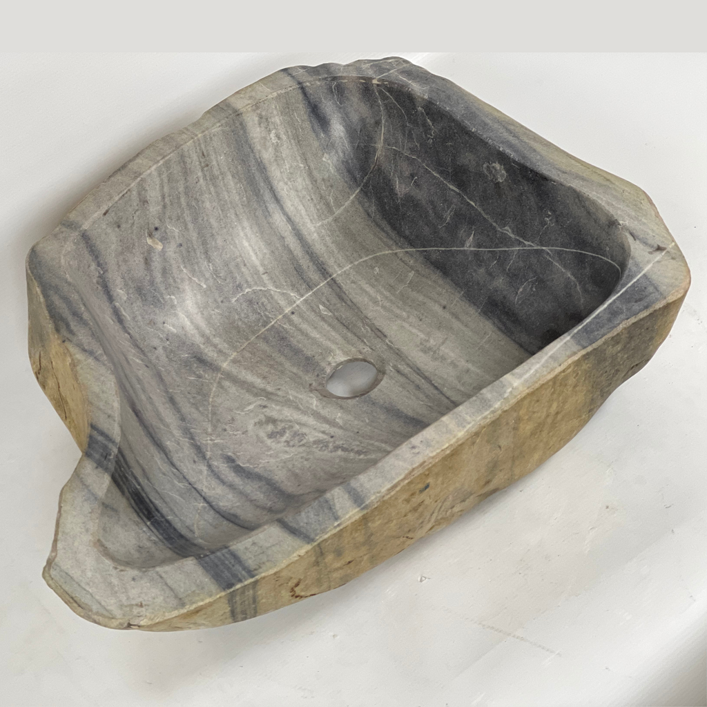 Grey Shaded River Stone Sink