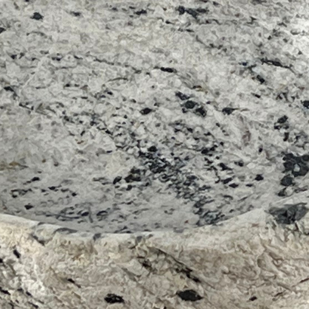 Black Spotted River Stone Sink