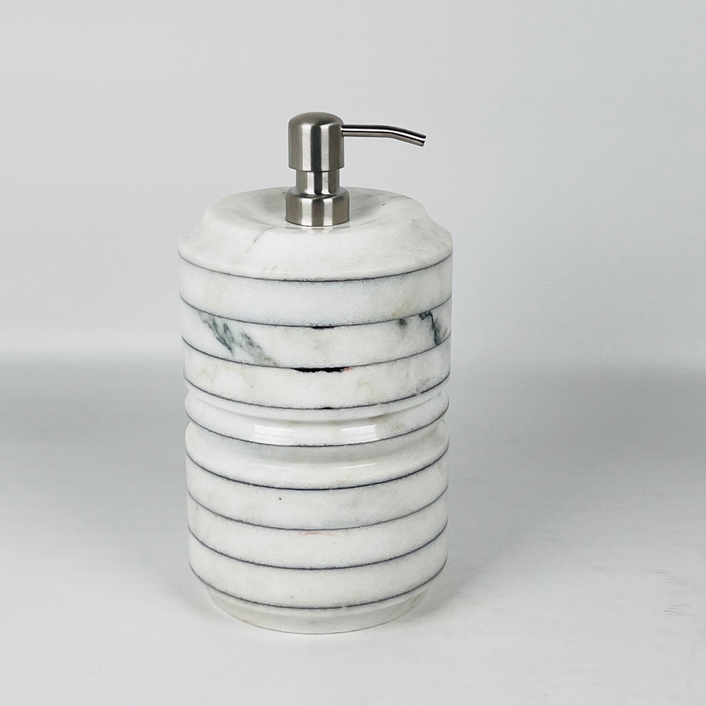 Ringed Pinstripe Soap Dispenser