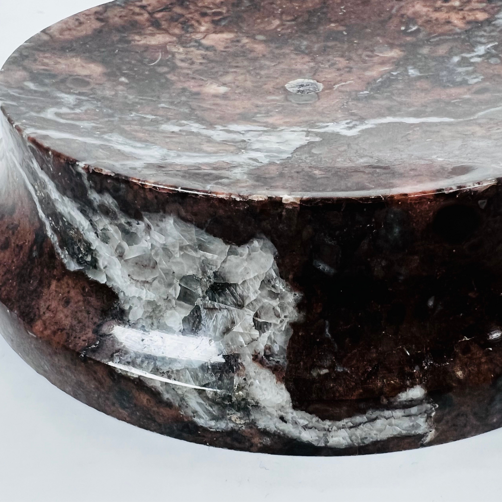 Crater Burgundy Soap Dish