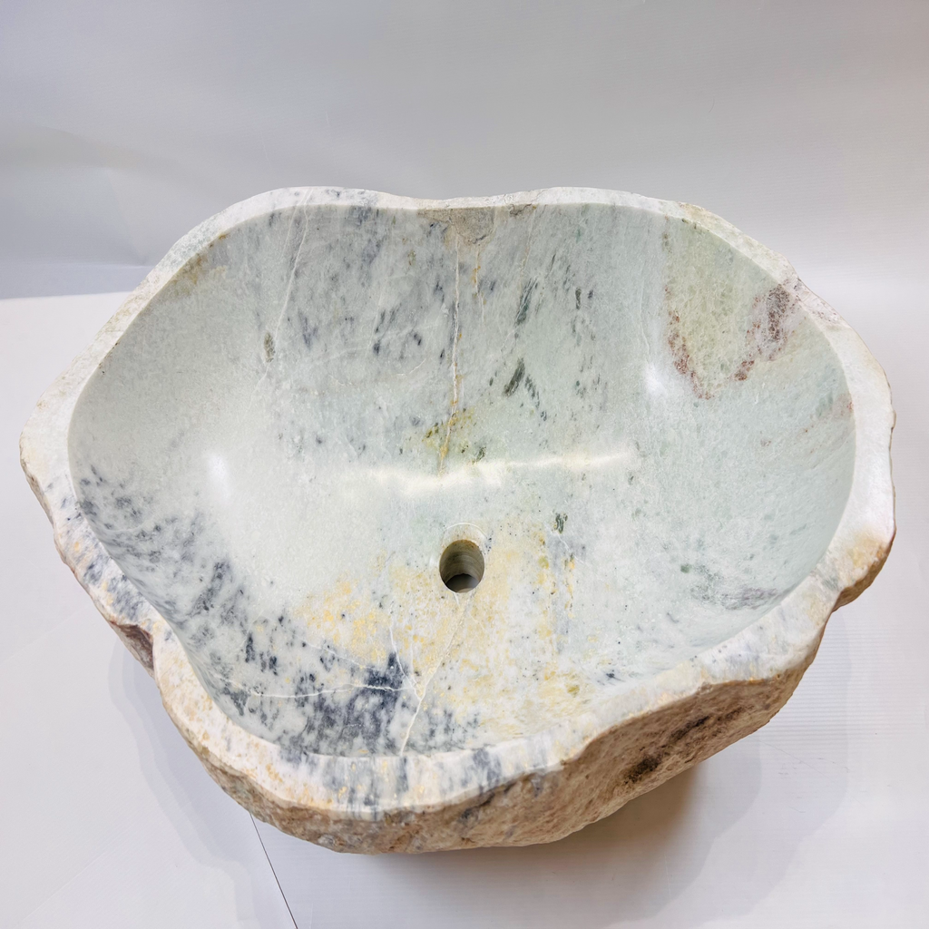 Light Grey River Stone Sink