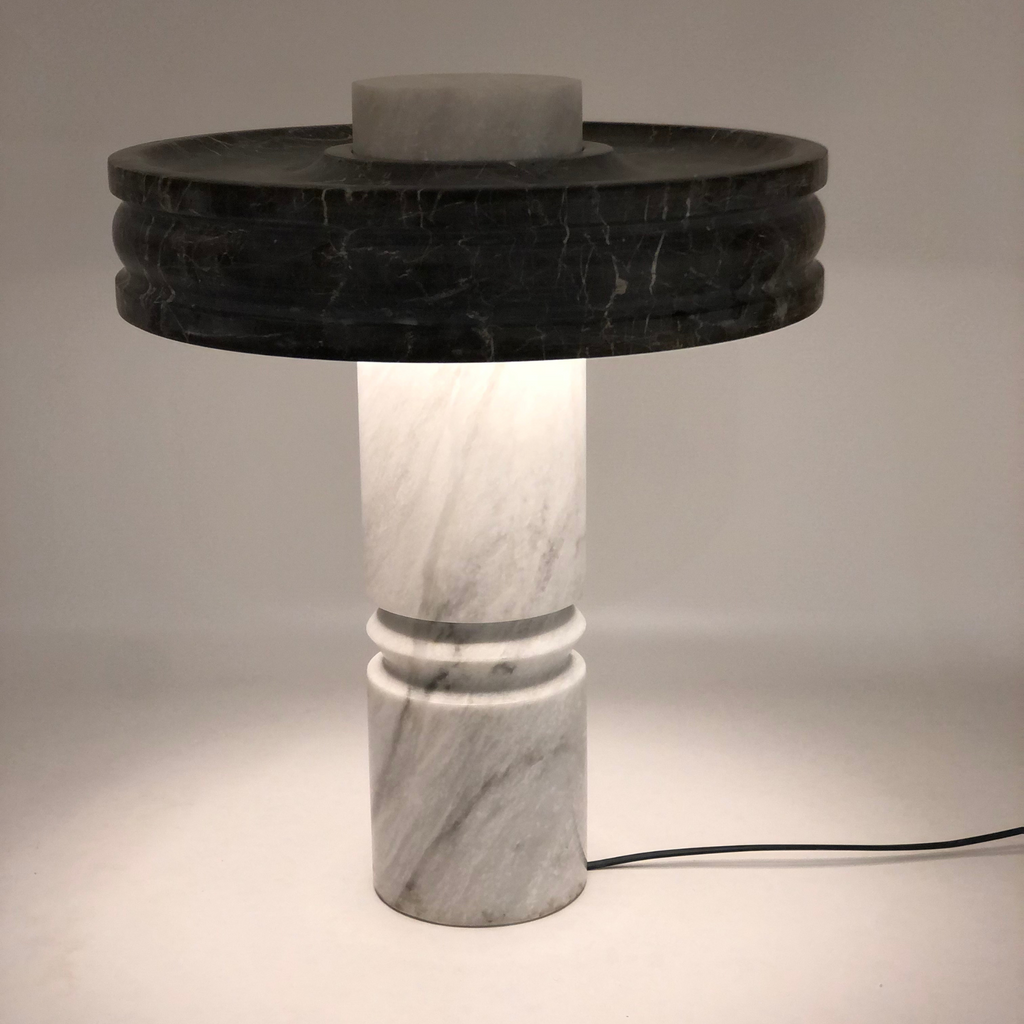 Halo Black Streaked Table Lamp