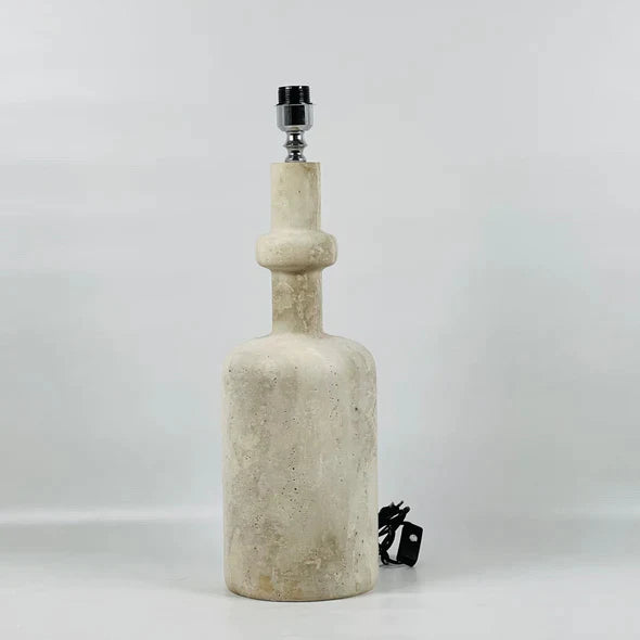 Bottled Bottom Travertine Table Lamp