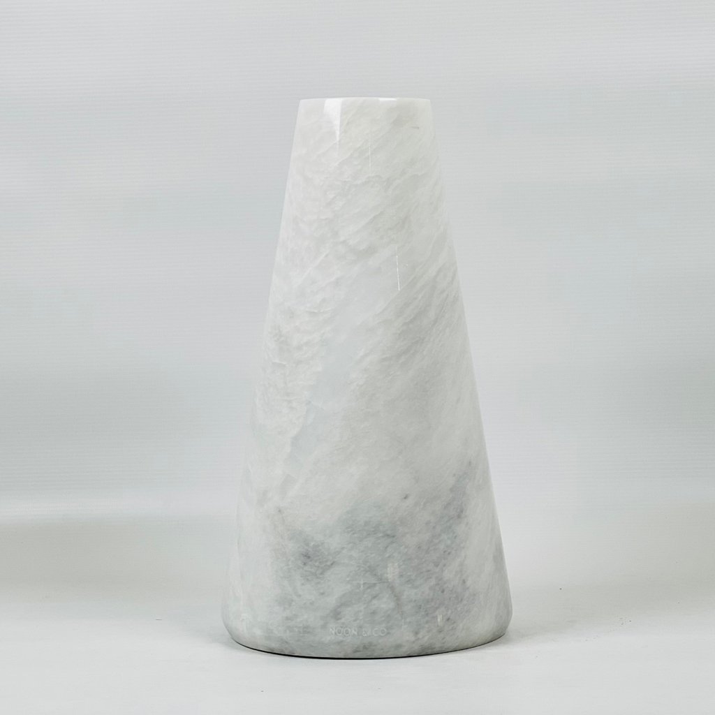 Funnel Grey Streaked Vase