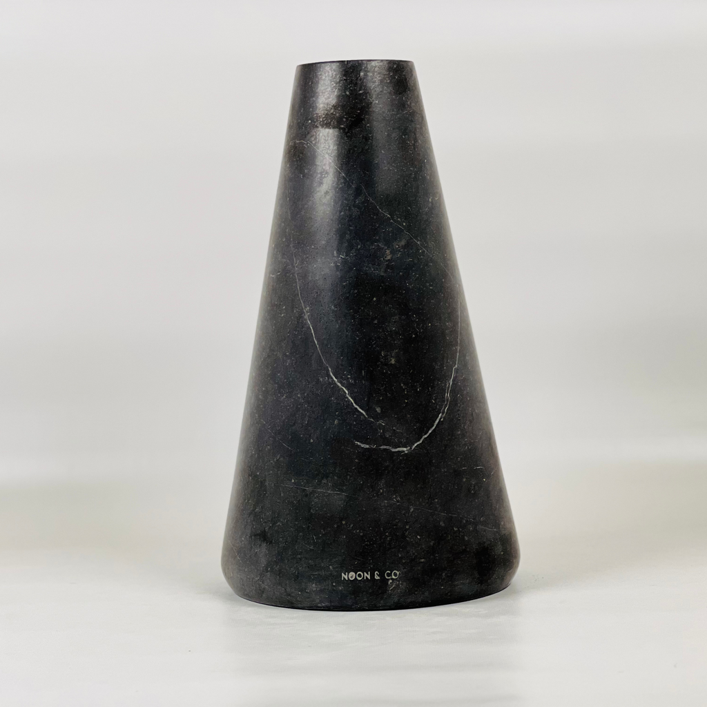 Funnel Black Vase