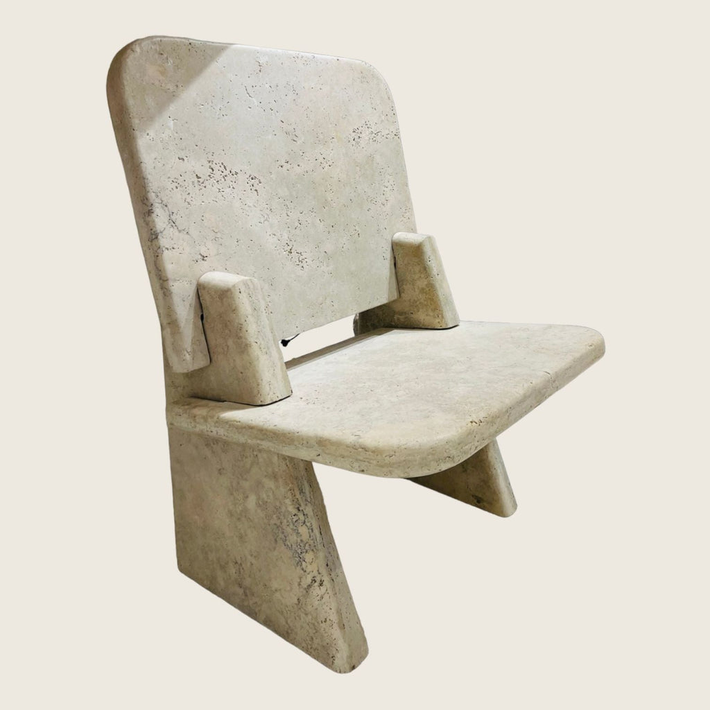 Travertine Throne Chair