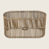 Oval Cane Stick Lamp Shade