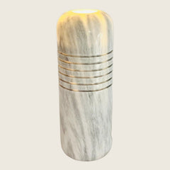 Grey Streaked Table Lamp