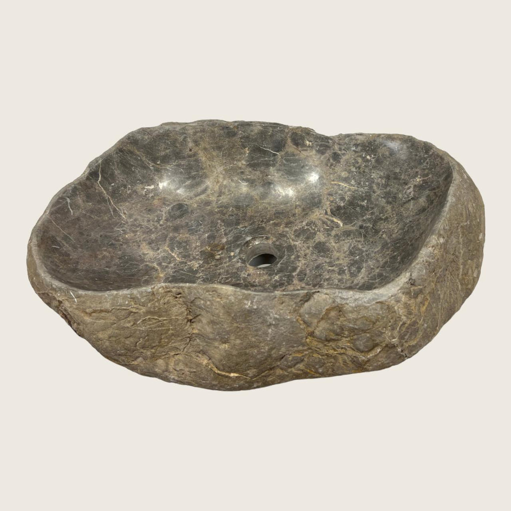 Walnut Webbed River Stone Sink