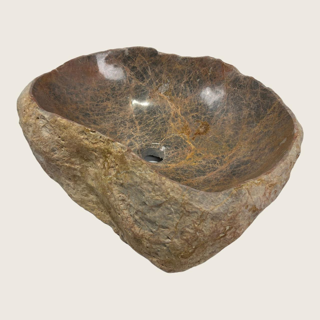 Earthy Brown RiverStone Sink